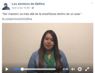 Alumnos de Delfina crean grupo en Face, piden no creer mentiras. VIDEO