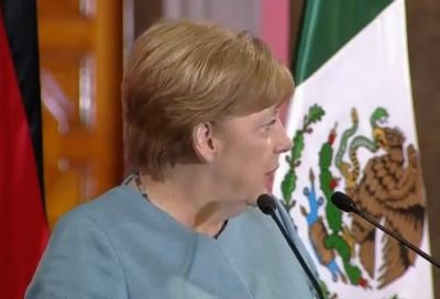 Peña Nieto agradece respaldo de Angela Merkel. VIDEO