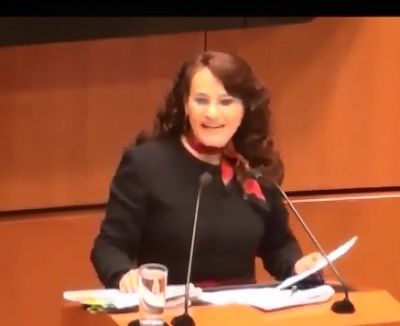 Revienta senadora Dolores Padierna: reconstrucción en CDMX, un desastre. VIDEO