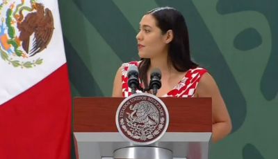 Gobernadora de Colima Indira Vizcaíno le agradece a AMLO